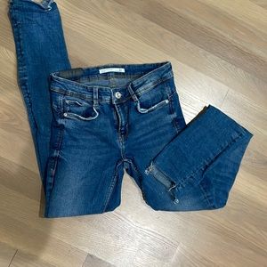 ZARA Raw Hem Skinny jeans